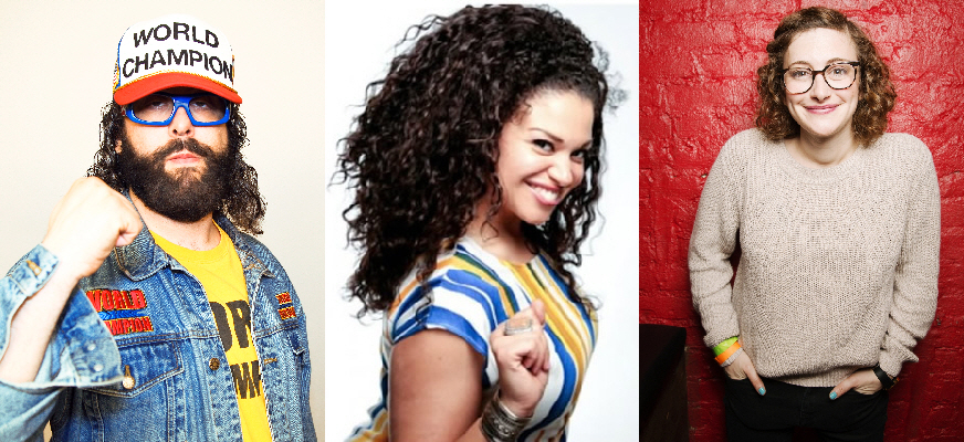 Judah Friedlander, Michelle Buteau, and Jo Firestone